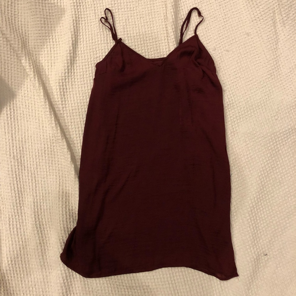 Maroon Slip Dress